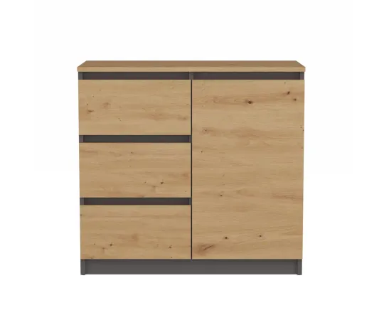 Komoda Malwa 1D3S/BA ANTRACYT ARTISAN-3