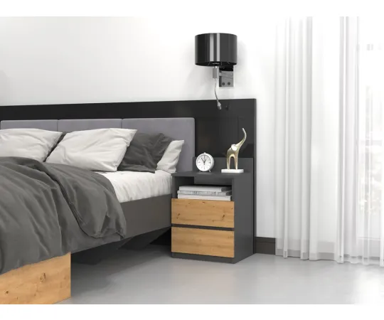 Szafka nocna Malwa M1 ANTRACYT ARTISAN-5