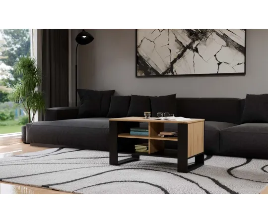 Stolik Modern 4P DĄB ARTISAN CZARNY-8