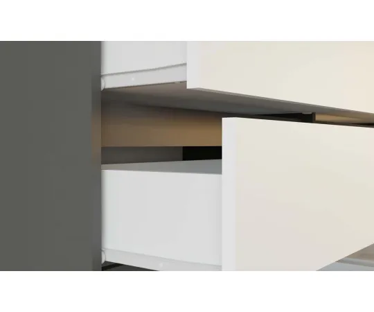 Komoda Malwa M6 140 ANTRACYT / BIAŁY-4