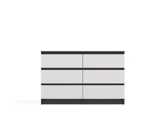 Komoda Malwa M6 120 ANTRACYT / BIAŁY-14