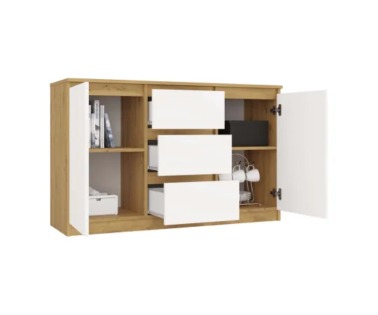 Komoda Malwa 2D3S DĄB ARTISAN BIEL-2