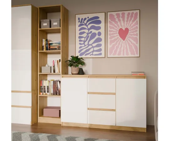 Komoda Malwa 2D3S DĄB ARTISAN BIEL-3