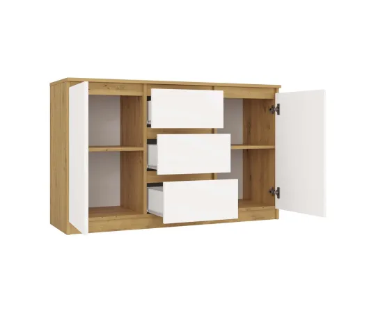Komoda Malwa 2D3S DĄB ARTISAN BIEL-12