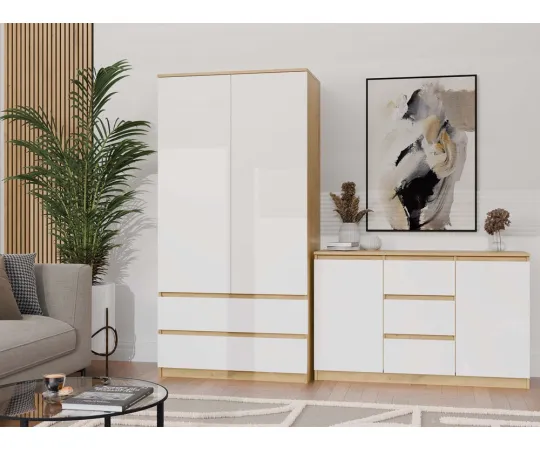 Komoda Malwa 2D3S DĄB ARTISAN BIEL-14