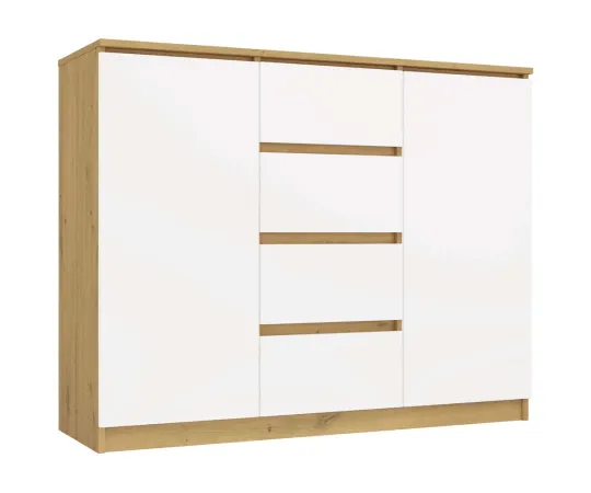 Komoda Malwa 2D4S 120 DĄB ARTISAN BIEL-1