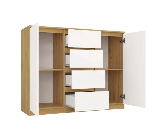Komoda Malwa 2D4S 120 DĄB ARTISAN BIEL-15