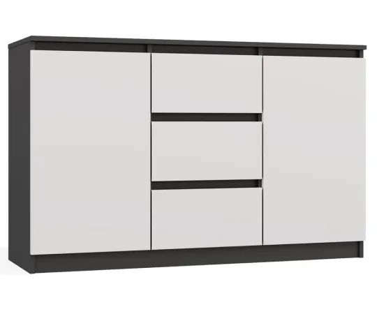Komoda Malwa 2D3S ANTRACYT BIAŁY-1