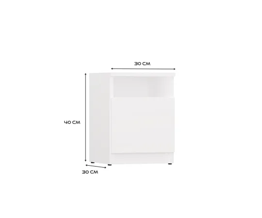 Szafka nocna GALAX 30 1D BIAŁY-7