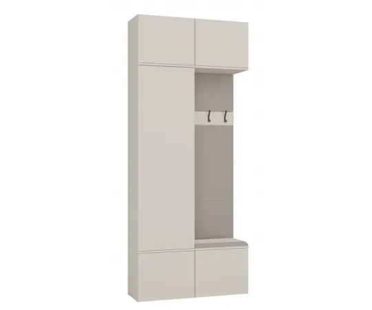 Garderoba Szafa + Wieszak HAGA II 1Sz1W KASZMIR BEŻ-1