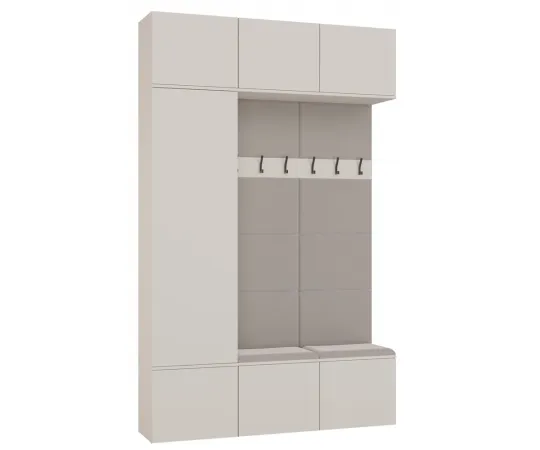 Garderoba HAGA III 1Sz2W KASZMIR BEŻ Szafa + 2x Wieszak-1