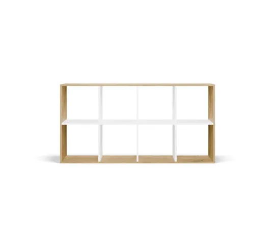 Regał Malax 2X4 DĄB ARTISAN BIEL-7
