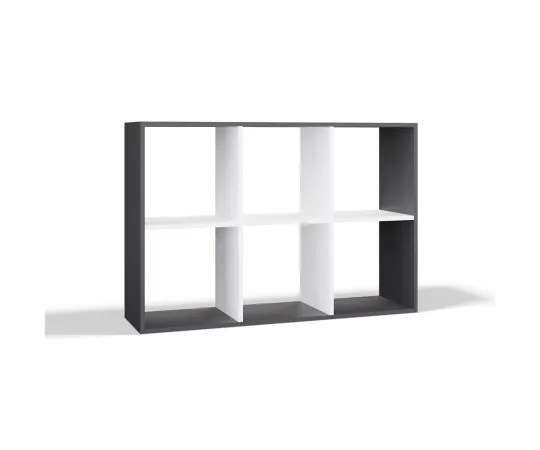 Regał Malax 2X3 ANTRACYT BIAŁY-7