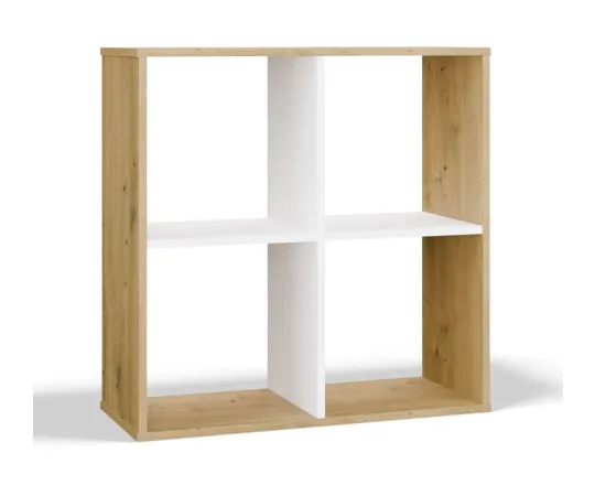 Regał Malax 2x2 DĄB ARTISAN BIEL-1