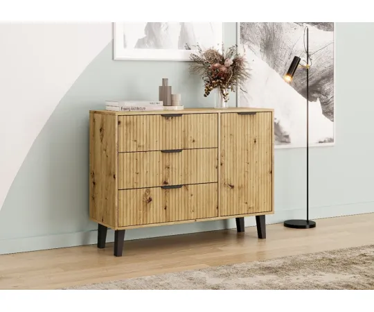 Komoda Scandi 1D3S SLIM DĄB ARTISAN-4