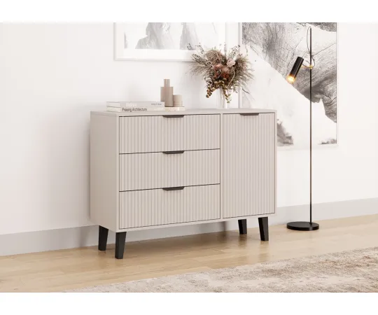 Komoda Scandi 1D3S SLIM KASZMIR BEŻ-3