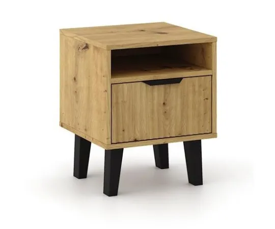 Szafka nocna Scandi 1S SLIM DĄB ARTISAN-1