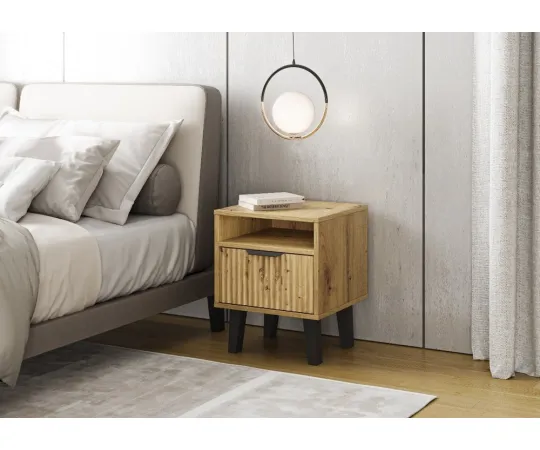 Szafka nocna Scandi 1S SLIM DĄB ARTISAN-2