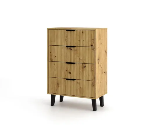 Komoda Scandi 4S SLIM DĄB ARTISAN-4