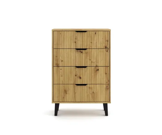 Komoda Scandi 4S SLIM DĄB ARTISAN-5