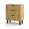 Komoda Scandi 3S SLIM DĄB ARTISAN-4
