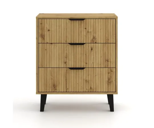 Komoda Scandi 3S SLIM DĄB ARTISAN-5