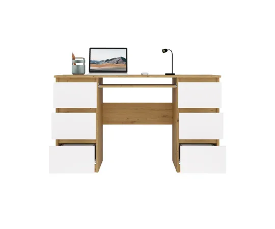 Biurko Kuba KUBA DĄB ARTISAN BIEL-10