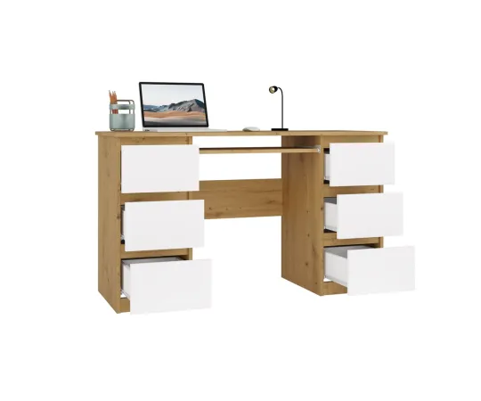 Biurko Kuba KUBA DĄB ARTISAN BIEL-13