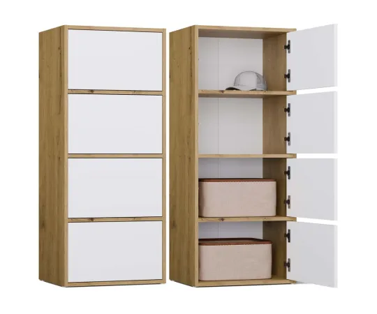Komoda ALMA Front BIEL Korpus DĄB ARTISAN-1
