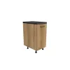 MEBLE KUCHENNE ZESTAW VARIO 240X180CM Z4 CZARNY/EVOKE BLAT DISTRICT BEZ AGD-2