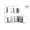 MEBLE KUCHENNE ZESTAW VARIO 240X180CM Z4 CZARNY/EVOKE BLAT DISTRICT BEZ AGD-3