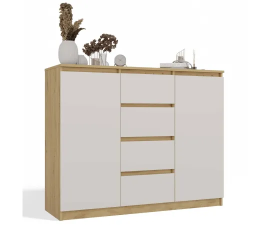 Komoda Malwa 2D4S 120 DĄB ARTISAN KASZMIR BEŻ-1