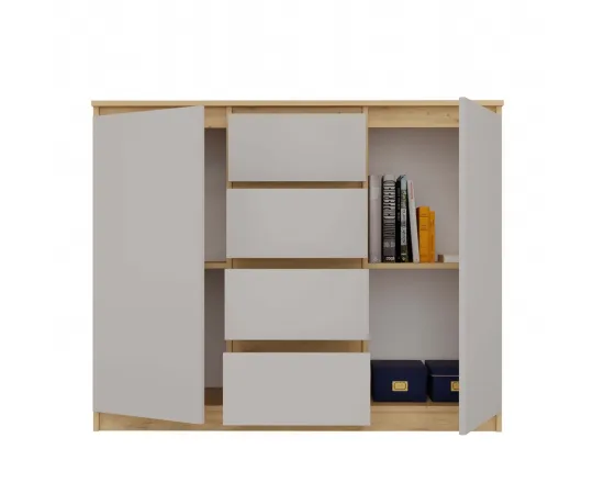 Komoda Malwa 2D4S 120 DĄB ARTISAN KASZMIR BEŻ-11