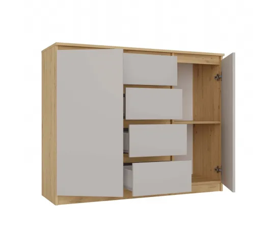 Komoda Malwa 2D4S 120 DĄB ARTISAN KASZMIR BEŻ-13