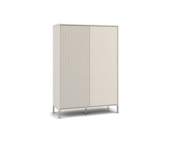 Witryna KAMARO 2DD SLIM/GŁADKI KASZMIR Lamele Front Ryflowany + Klasyczny-2