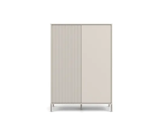 Witryna KAMARO 2DD SLIM/GŁADKI KASZMIR Lamele Front Ryflowany + Klasyczny-3