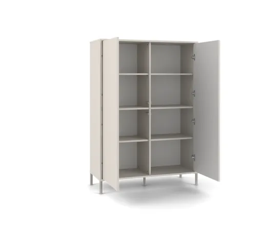 Witryna KAMARO 2DD SLIM/GŁADKI KASZMIR Lamele Front Ryflowany + Klasyczny-4