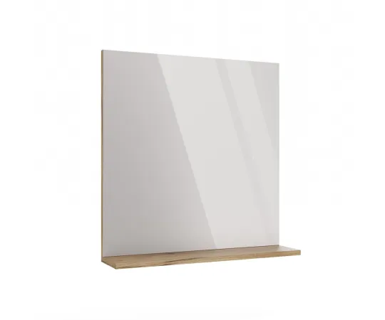 LUSTRO ŁAZIENKOWE Z PÓŁKĄ TIGO 60x61,5 CM DĄB EVOKE DO ŁAZIENKI PRZEDPOKOJU-12