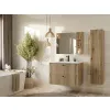 SZAFKA POD UMYWALKĘ TIGO 80 2S DĄB EVOKE 2 SZUFLADY RYFLOWANY FRONT WISZĄCA-5