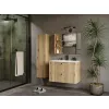 SZAFKA POD UMYWALKĘ TIGO 80 2S DĄB EVOKE 2 SZUFLADY RYFLOWANY FRONT WISZĄCA-8
