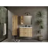 SZAFKA POD UMYWALKĘ TIGO 80 2S DĄB EVOKE 2 SZUFLADY RYFLOWANY FRONT WISZĄCA-9