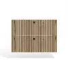 SZAFKA POD UMYWALKĘ TIGO 80 2S DĄB EVOKE 2 SZUFLADY RYFLOWANY FRONT WISZĄCA-12