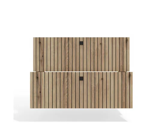 SZAFKA POD UMYWALKĘ TIGO 80 2S DĄB EVOKE 2 SZUFLADY RYFLOWANY FRONT WISZĄCA-14