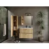SZAFKA POD UMYWALKĘ TIGO 80 2S DĄB EVOKE RYFLOWANY FRONT + UMYWALKA-3