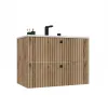 SZAFKA POD UMYWALKĘ TIGO 80 2S DĄB EVOKE RYFLOWANY FRONT + UMYWALKA-11