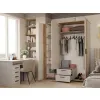 SZAFA AVA 150 CM LUSTRO 2 SZUFLADY RYFLOWANY FRONT DĄB EVOKE KASZMIR BEŻ-2