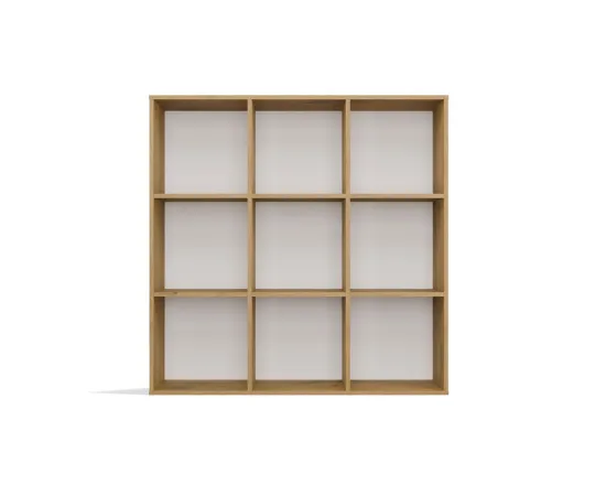 REGAŁ MALAX 3x3 H DĄB ARTISAN ZABUDOWANY TYŁ HDF PÓŁKI 110x110 CM-7