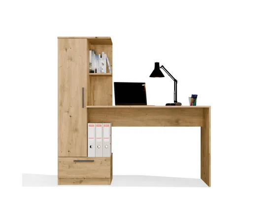 Zestaw Biurko + Regał COSMO DĄB ARTISAN-8