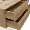 SZAFKA POD UMYWALKĘ TIGO 1D2S DĄB EVOKE 140 CM 2 SZUFLADY RYFLOWANY FRONT WISZĄCA-14