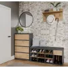 Szafka Na Obuwie Buty Otwarta TALLIN ANTRACYT DĄB ARTISAN Do Przedpokoju-2